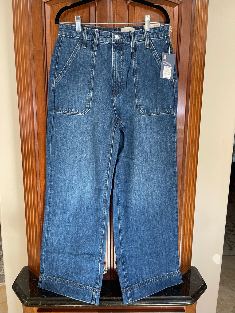 Universal Thread Women's Wide-Leg Blue Denim Jeans